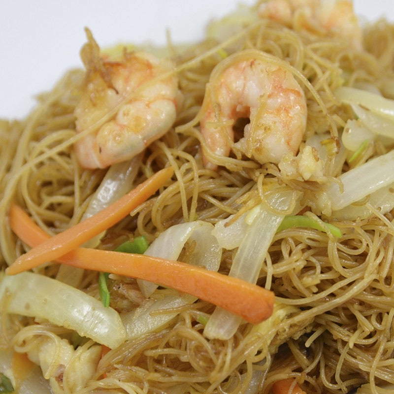 Fideo de arroz con gambas